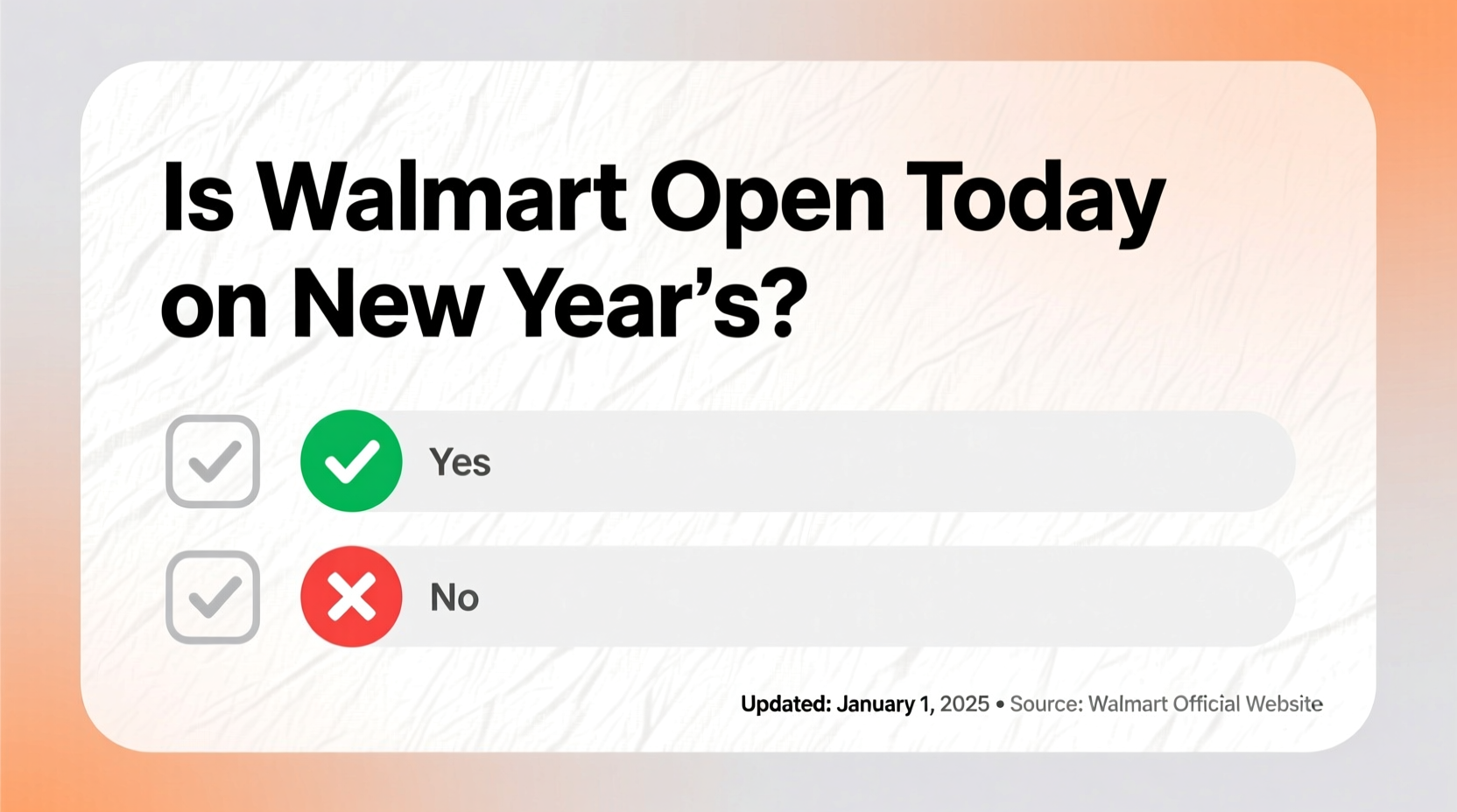 is walmart open today on new years