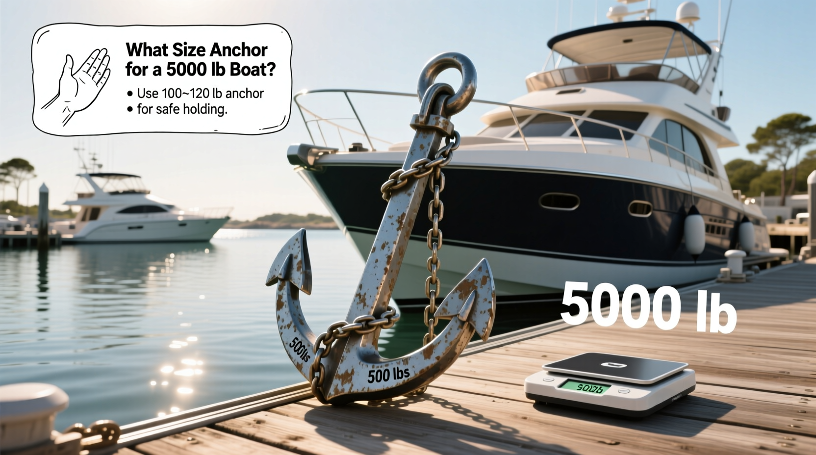 How to Choose Ship Anchor Price, What Size Anchor for a 5000 lb Boat?