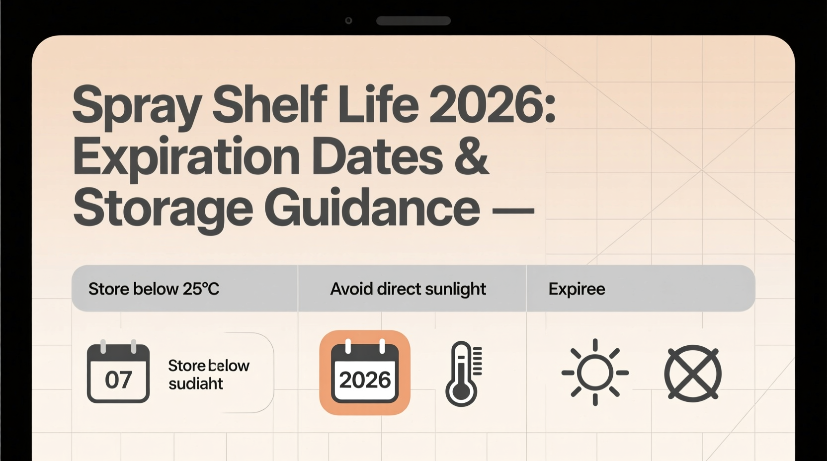 spray shelf life 2026
