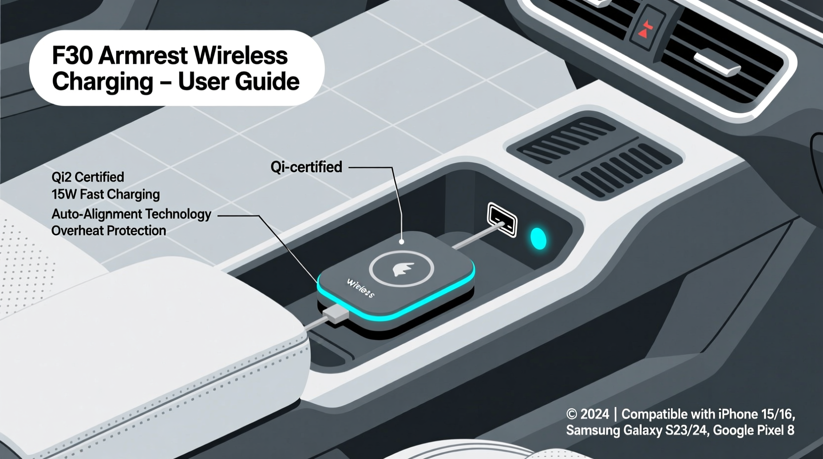 F30 Armrest Wireless Charging: Compatibility & Installation Guide