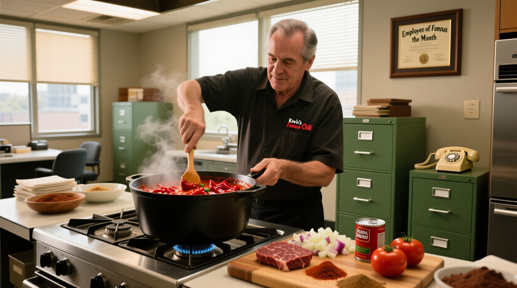 learn how to make kevins famous chili from the office