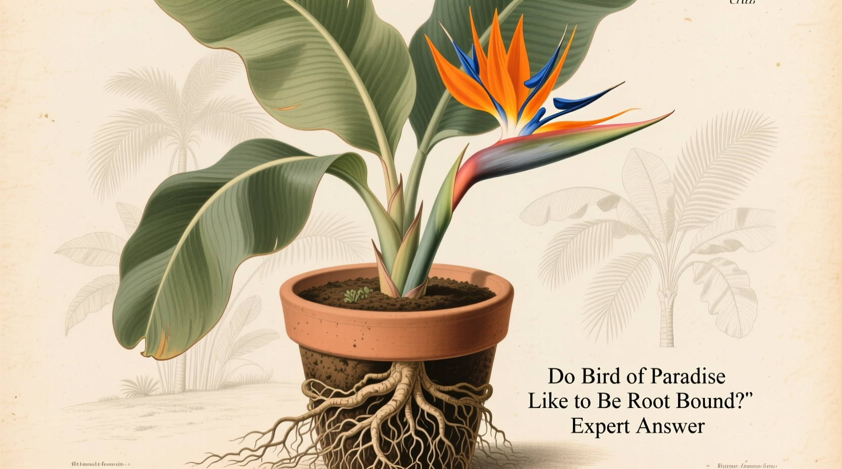 do bird of paradise like to be root bound