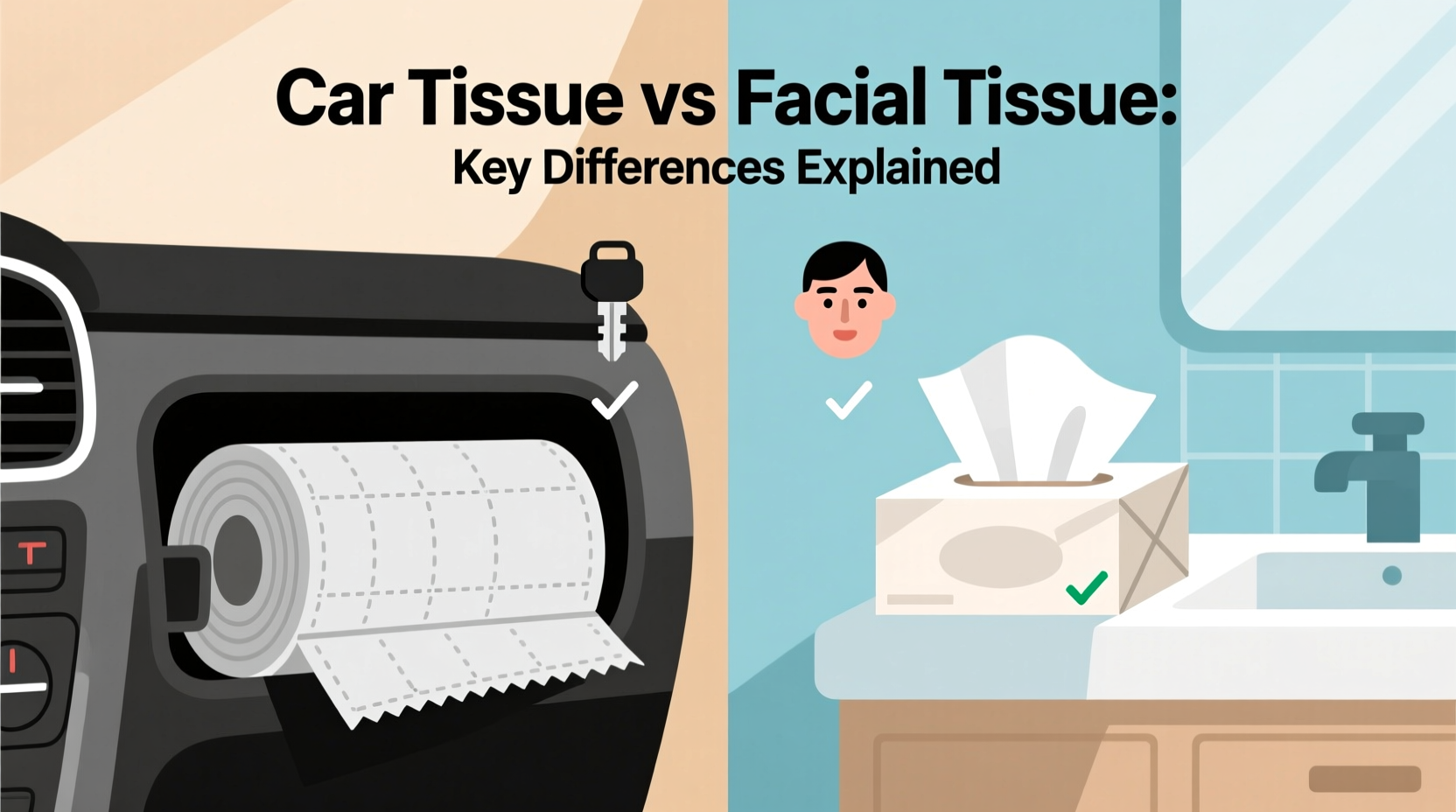 Car Tissue vs Facial Tissue: Key Differences Explained