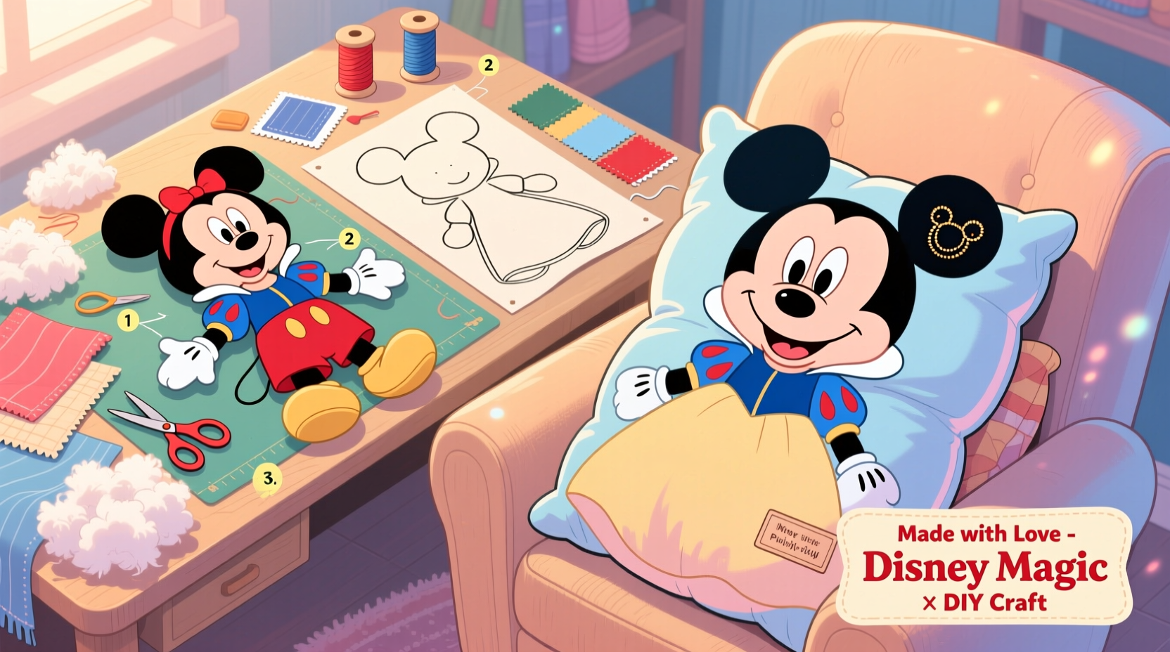 creative guide transforming your disney doll into a large plush pillow step by step