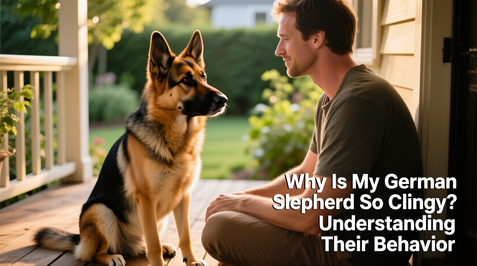 why is my german shepherd so clingy understanding the behavior