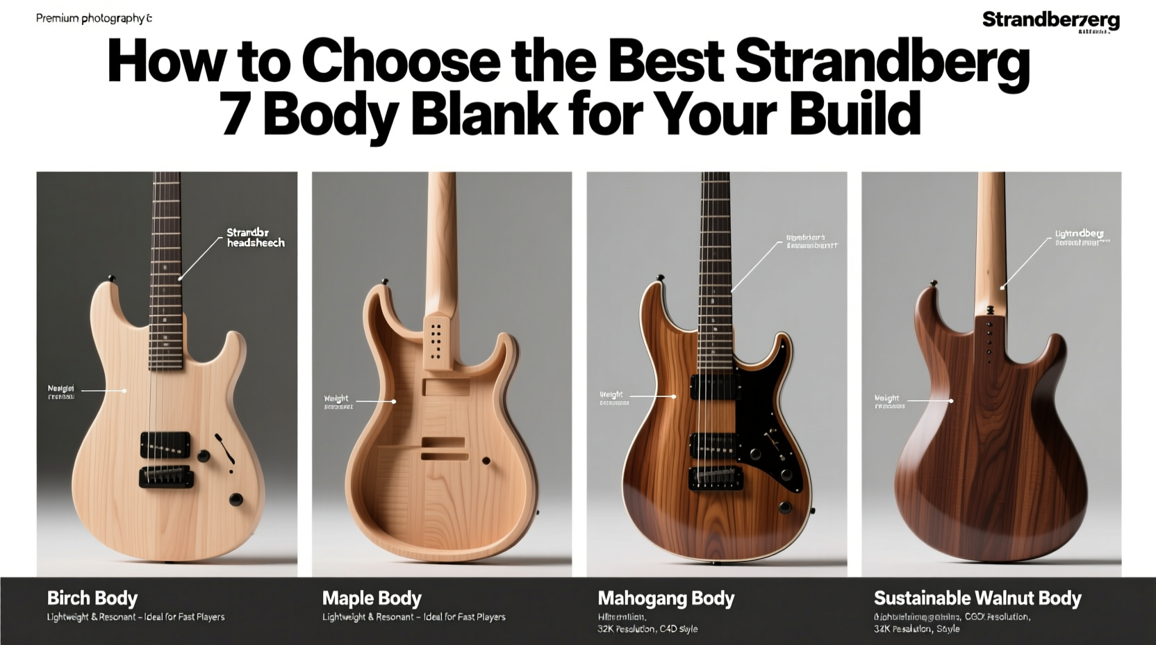 strandberg 7 body blank