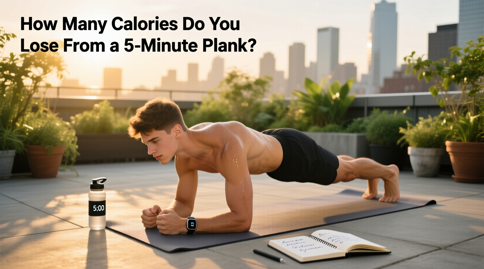5 minute plank calorie burn guide