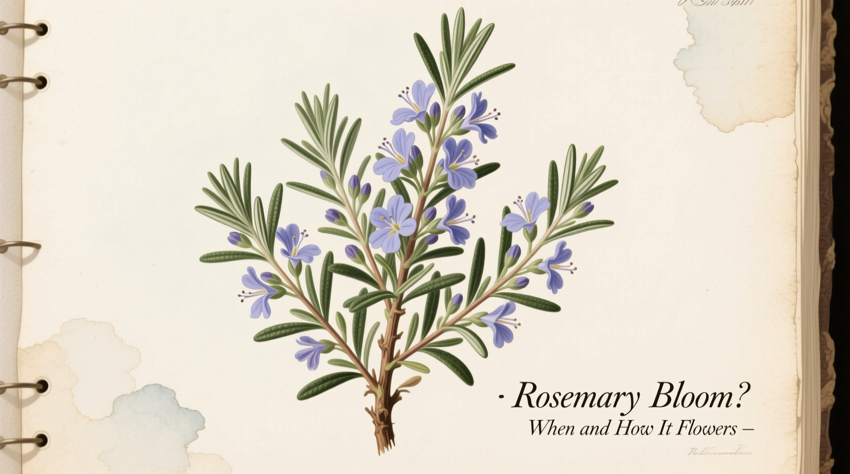 Does Rosemary Bloom? When and How It Flowers