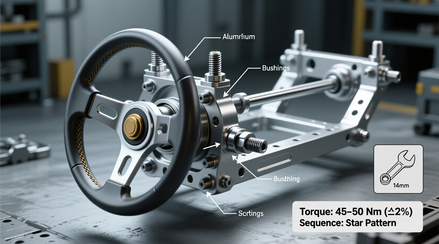 aluminum chassis steering install