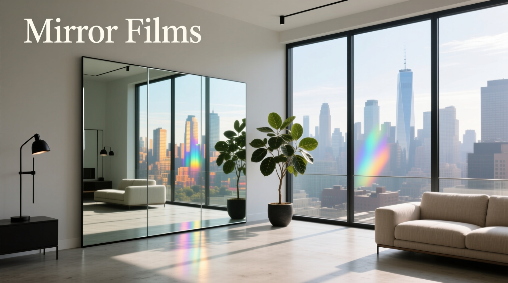 mirror film guide day/night privacy, installation limits