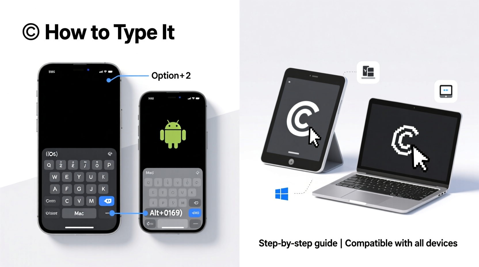 ultimate guide easy ways to type the copyright logo on any device