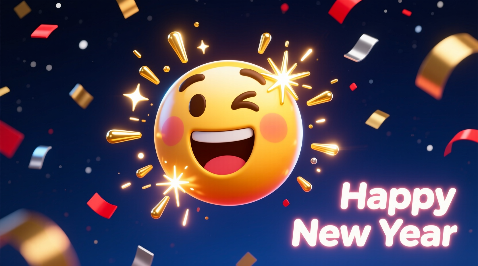 a happy new year emoji