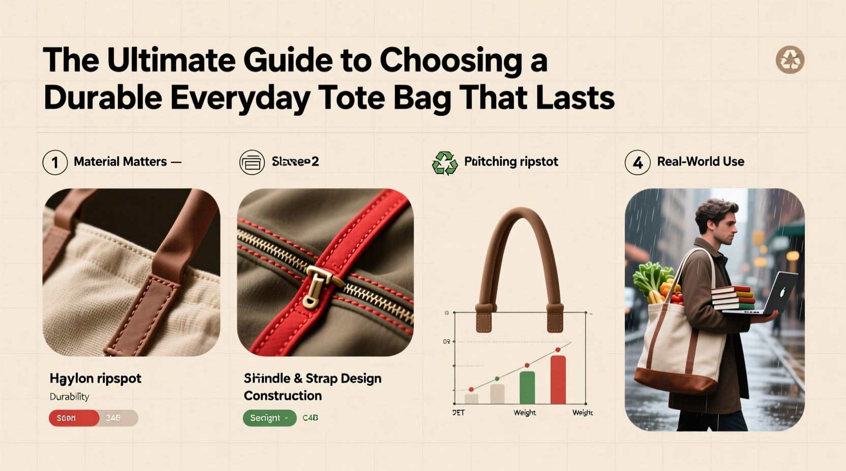 the ultimate guide to choosing a durable everyday tote bag that lasts