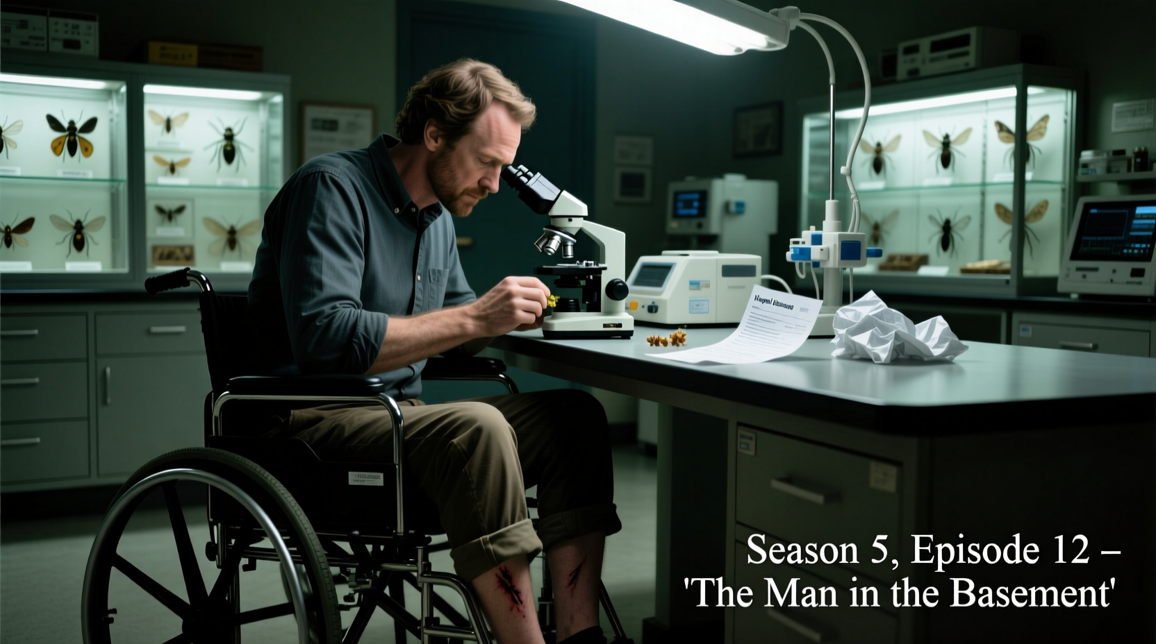 why is hodgins in a wheelchair on bones the reason explained