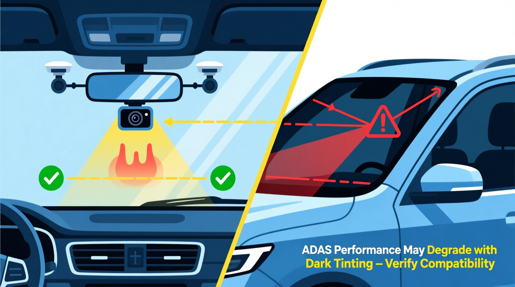 Do ADAS Systems Work With Tinted Windshields?