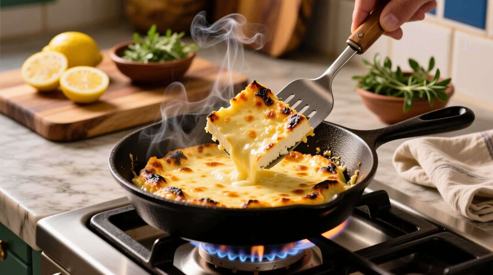 how to make saganaki