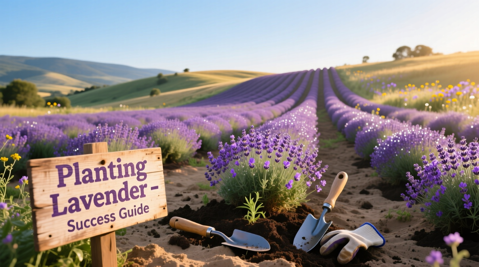 how to plant a lavender field