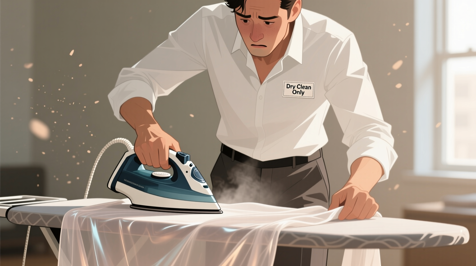 can you iron dry clean only clothes