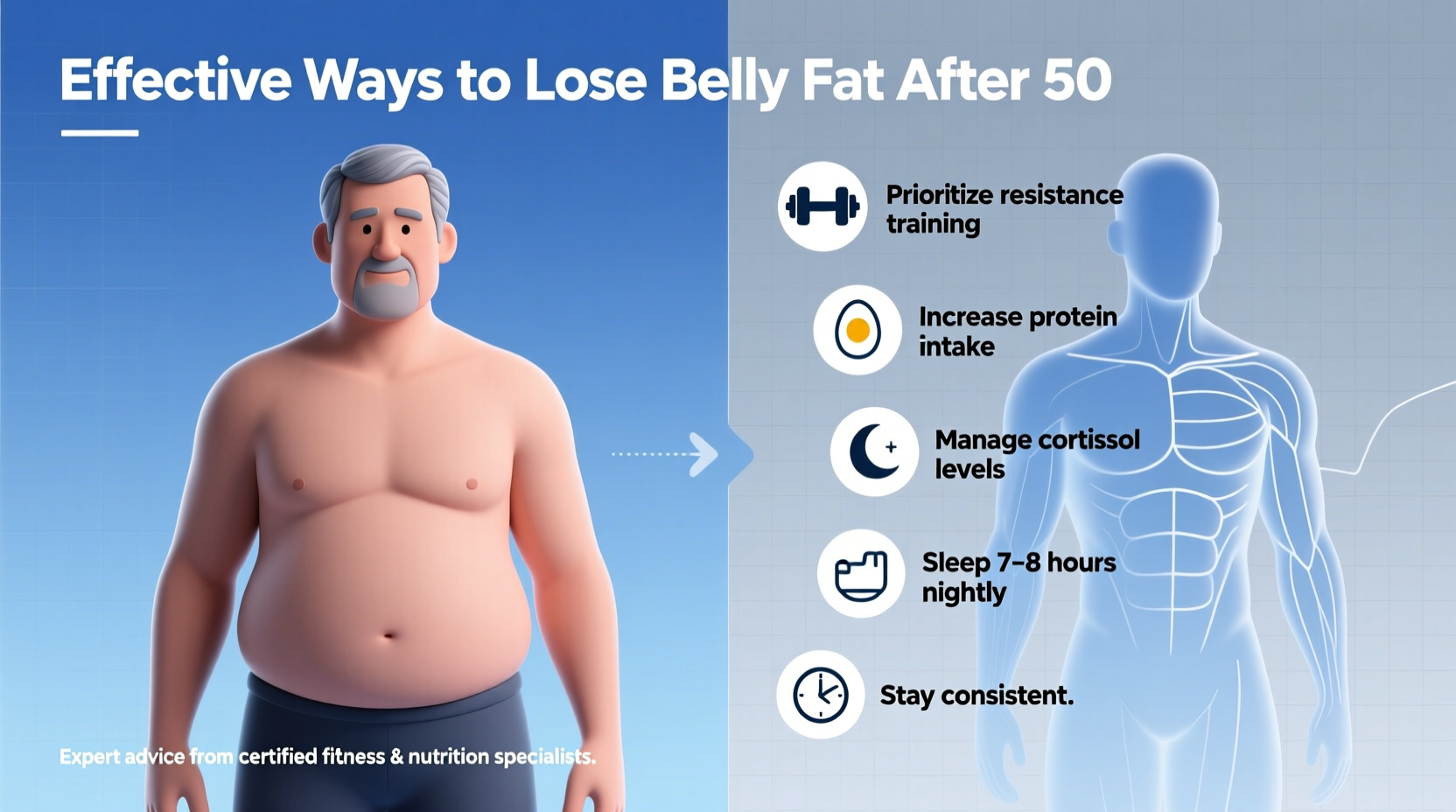 effective ways to lose belly fat after 50 with expert tips and advice