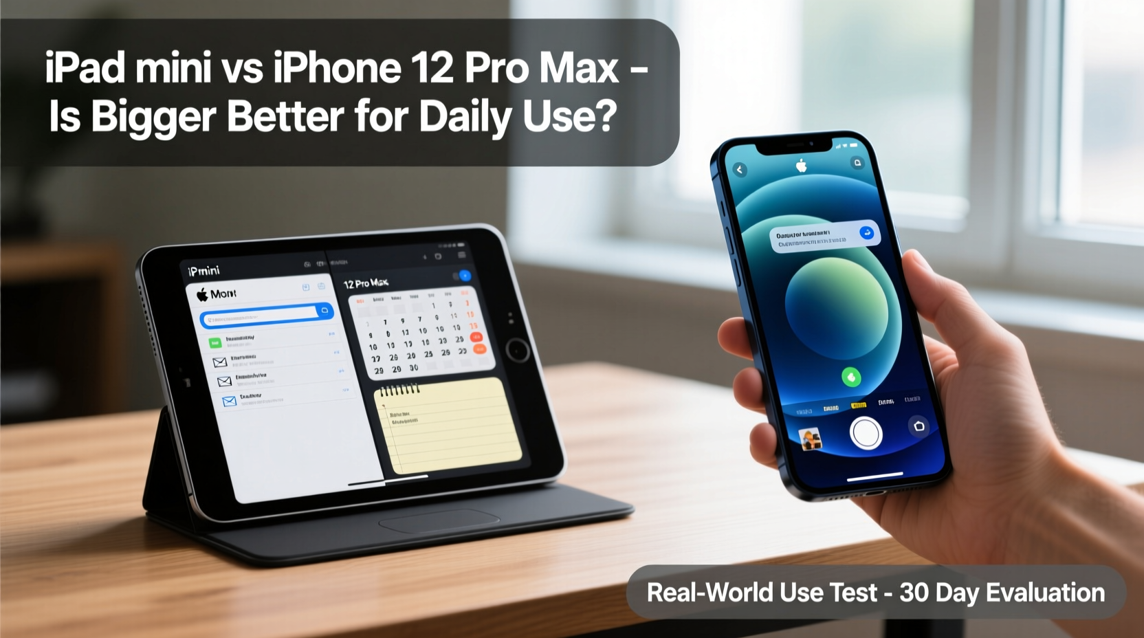 ipad mini vs iphone 12 pro max for daily use is the bigger screen worth it