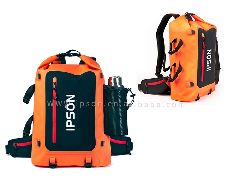 IPSON Multi-use Customized PVC TPU Outdoor Sport Swimming Fishing Boating Camping Dry Bag Waterproof Backpack