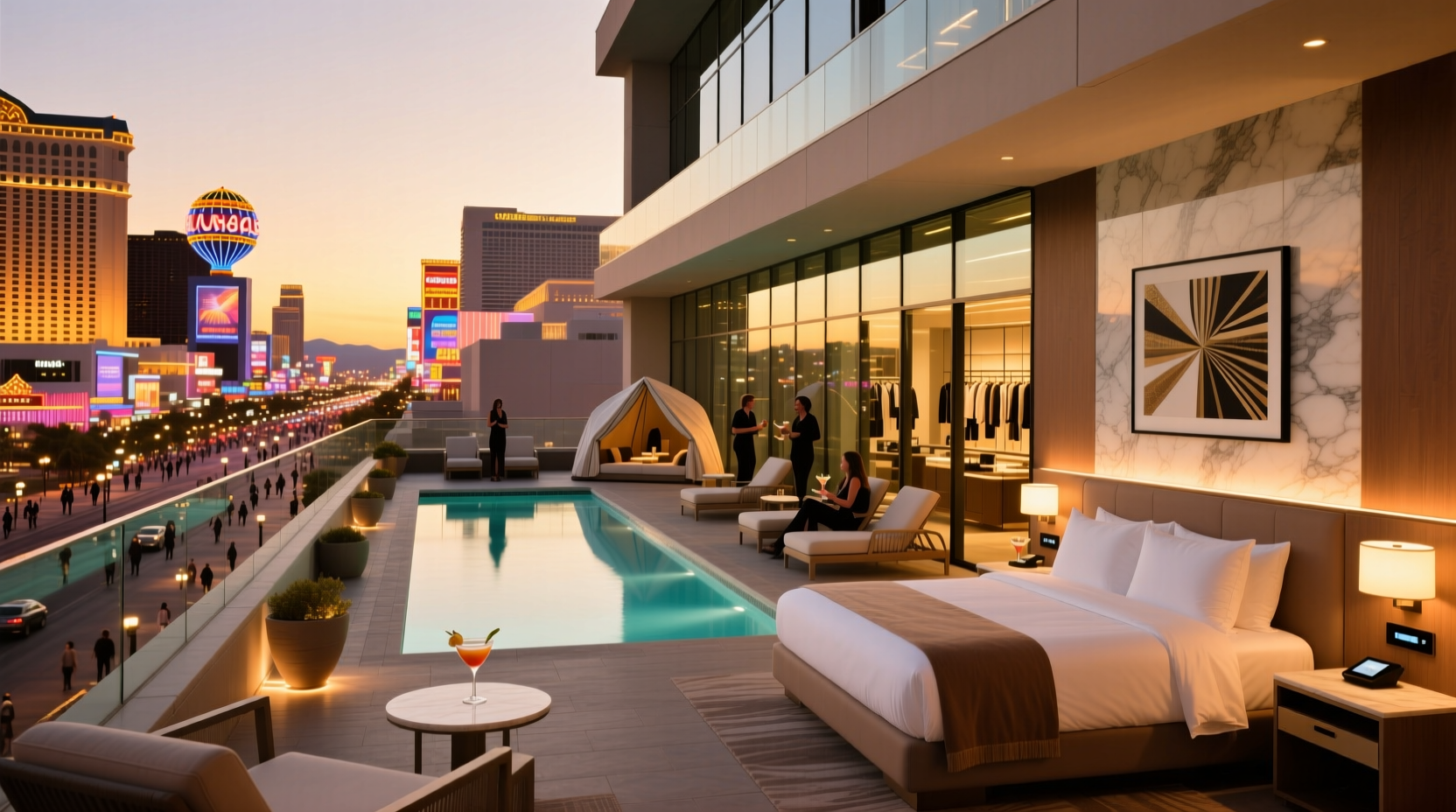 where to find the best place to stay in vegas on the strip with value and style