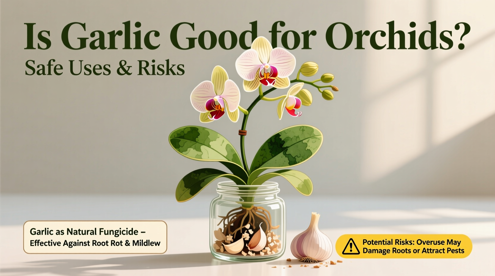 Is Garlic Good for Orchids? Safe Uses & Risks
