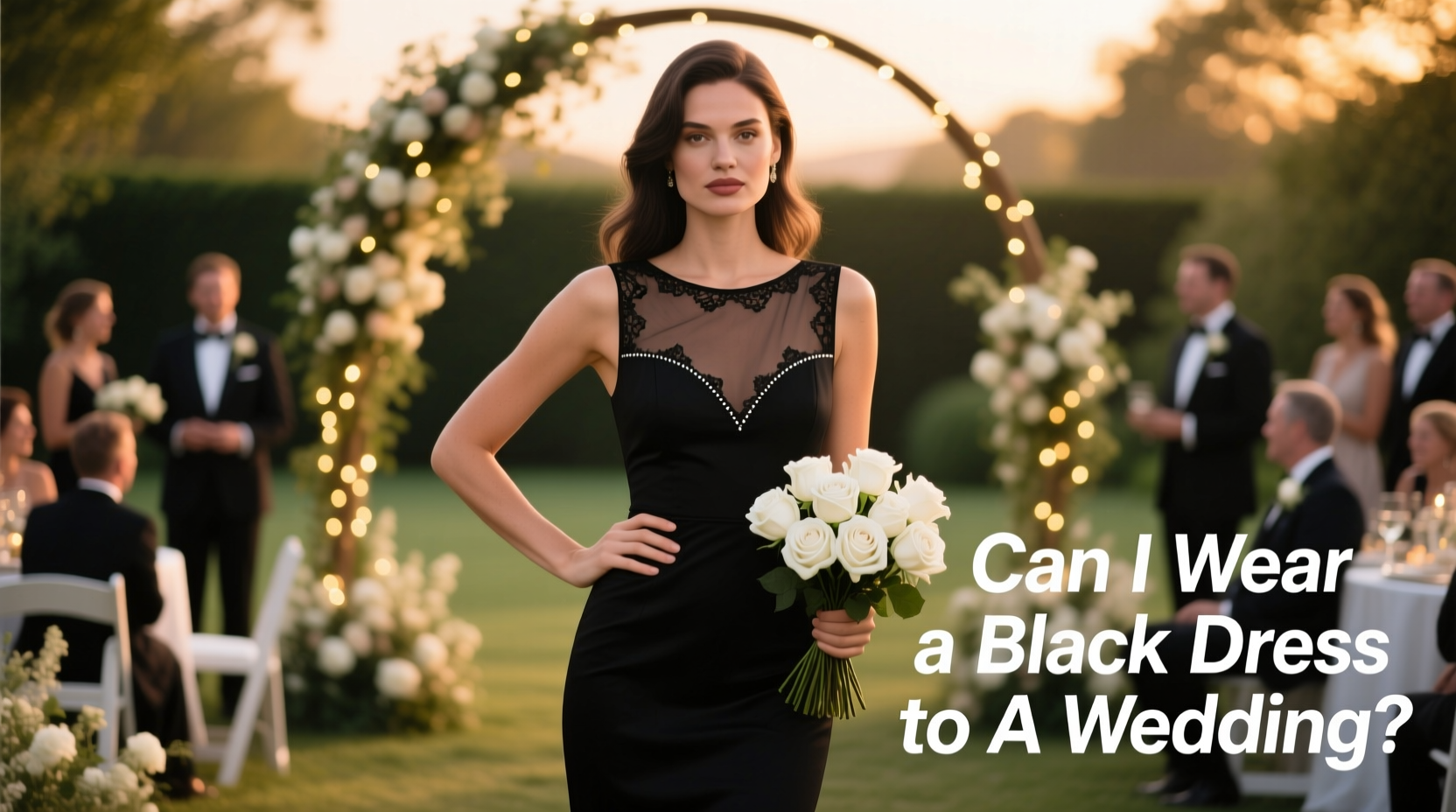 can i wear a black dress to a wedding