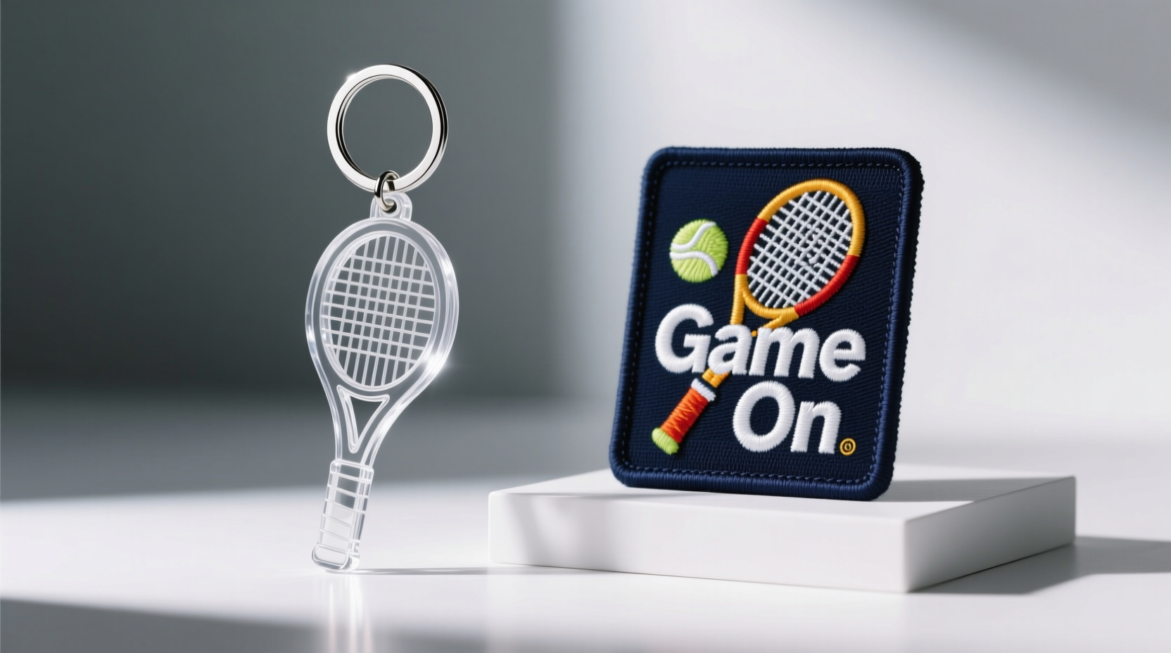 racket pendant keychains vs embroidered patches which one should i actually get