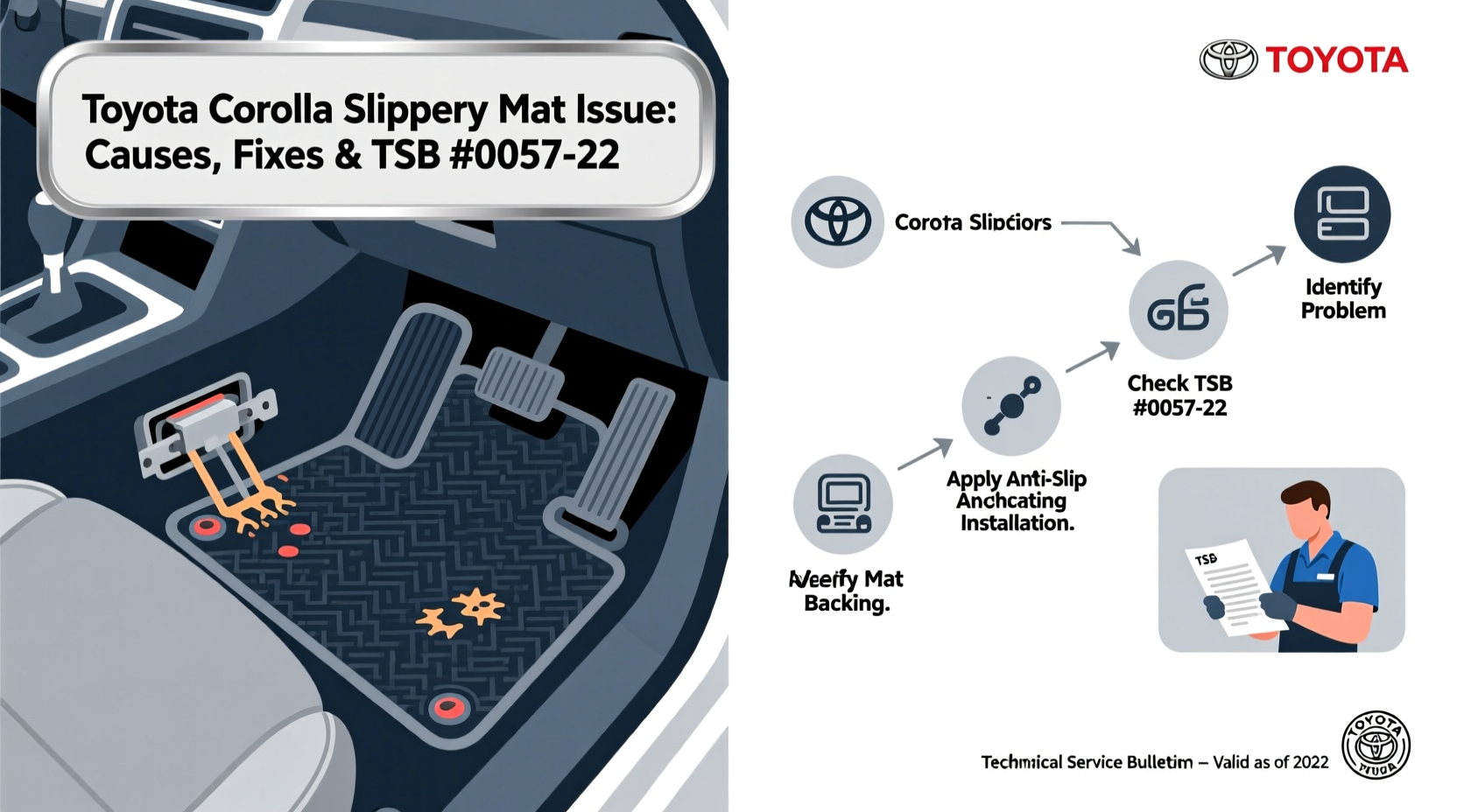 corolla slippery mat issue