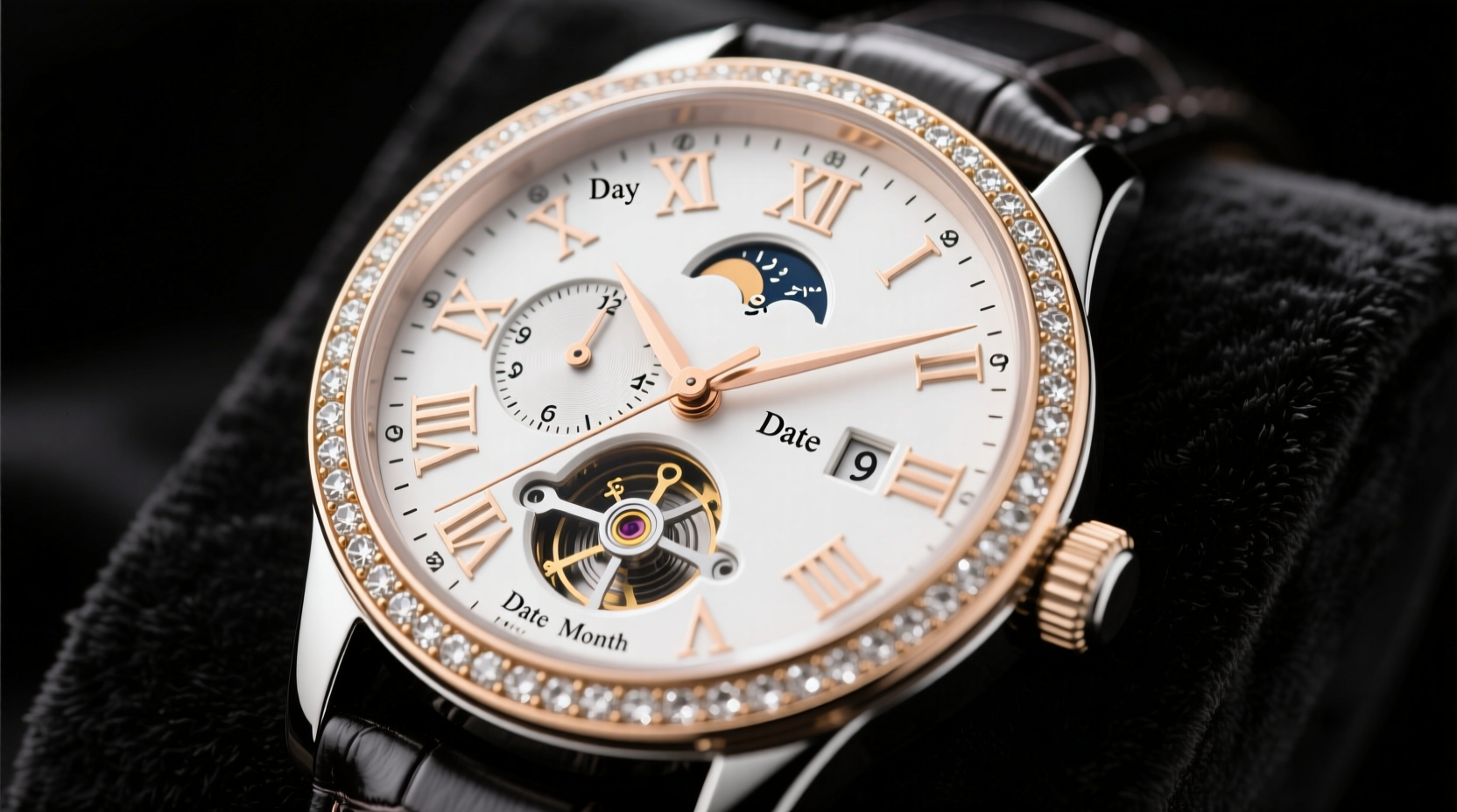 womens watches with day date and month