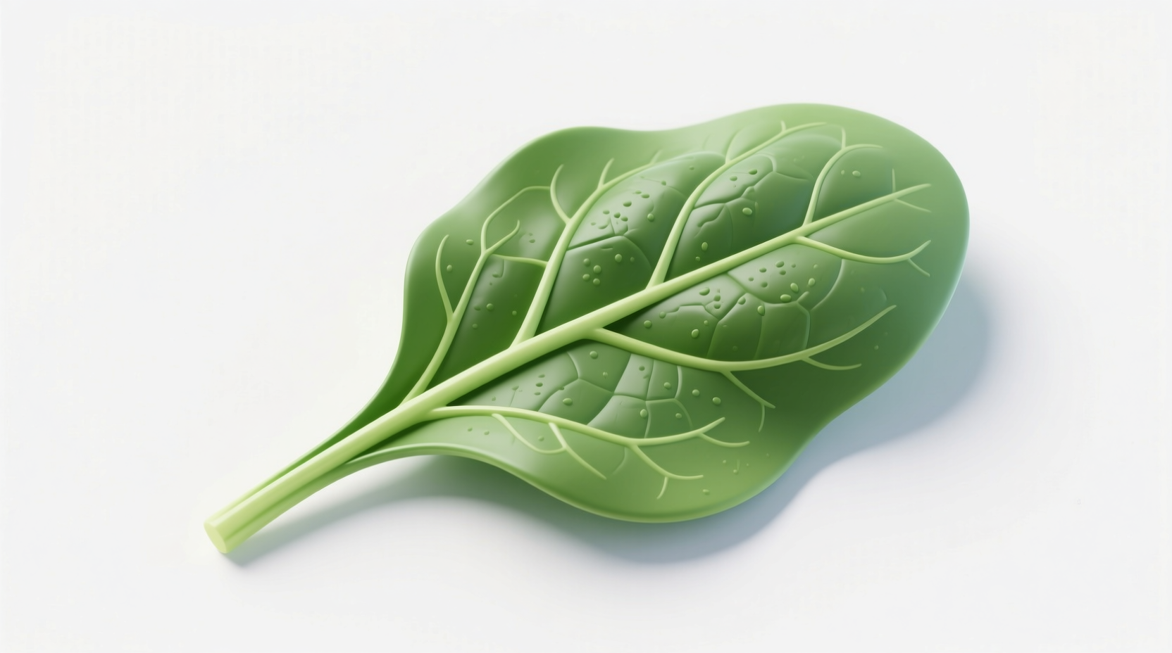 Realistic spinach leaf clipart illustration