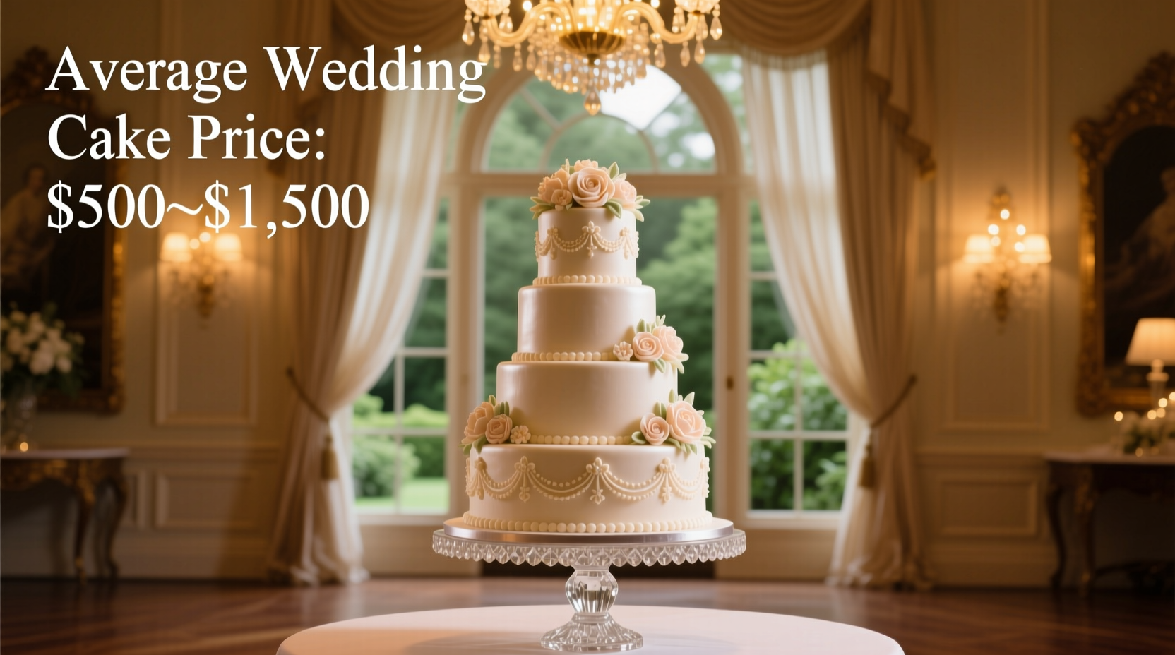 how much are wedding cakes on average
