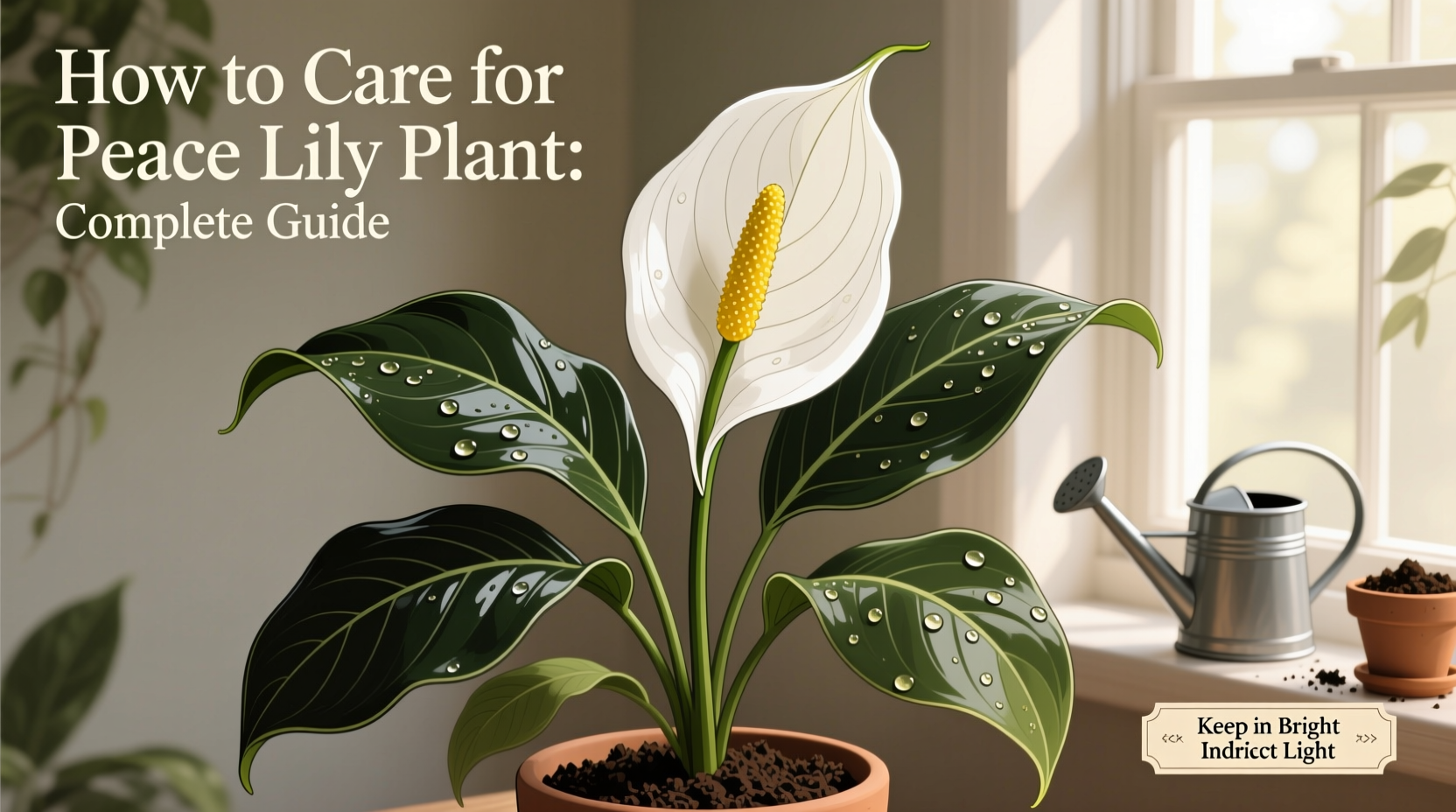 how to care for peace lily plant