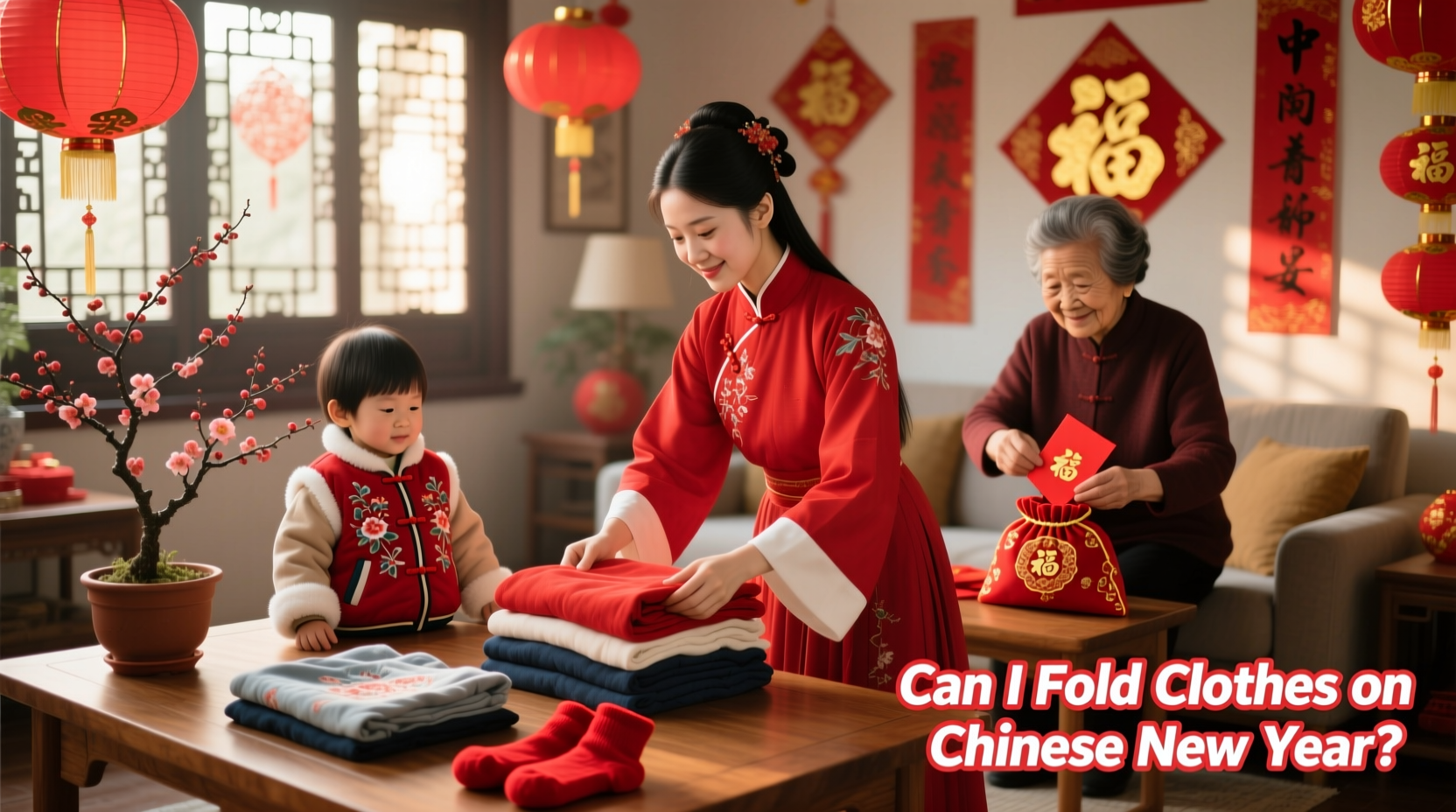 can i fold clothes on chinese new year