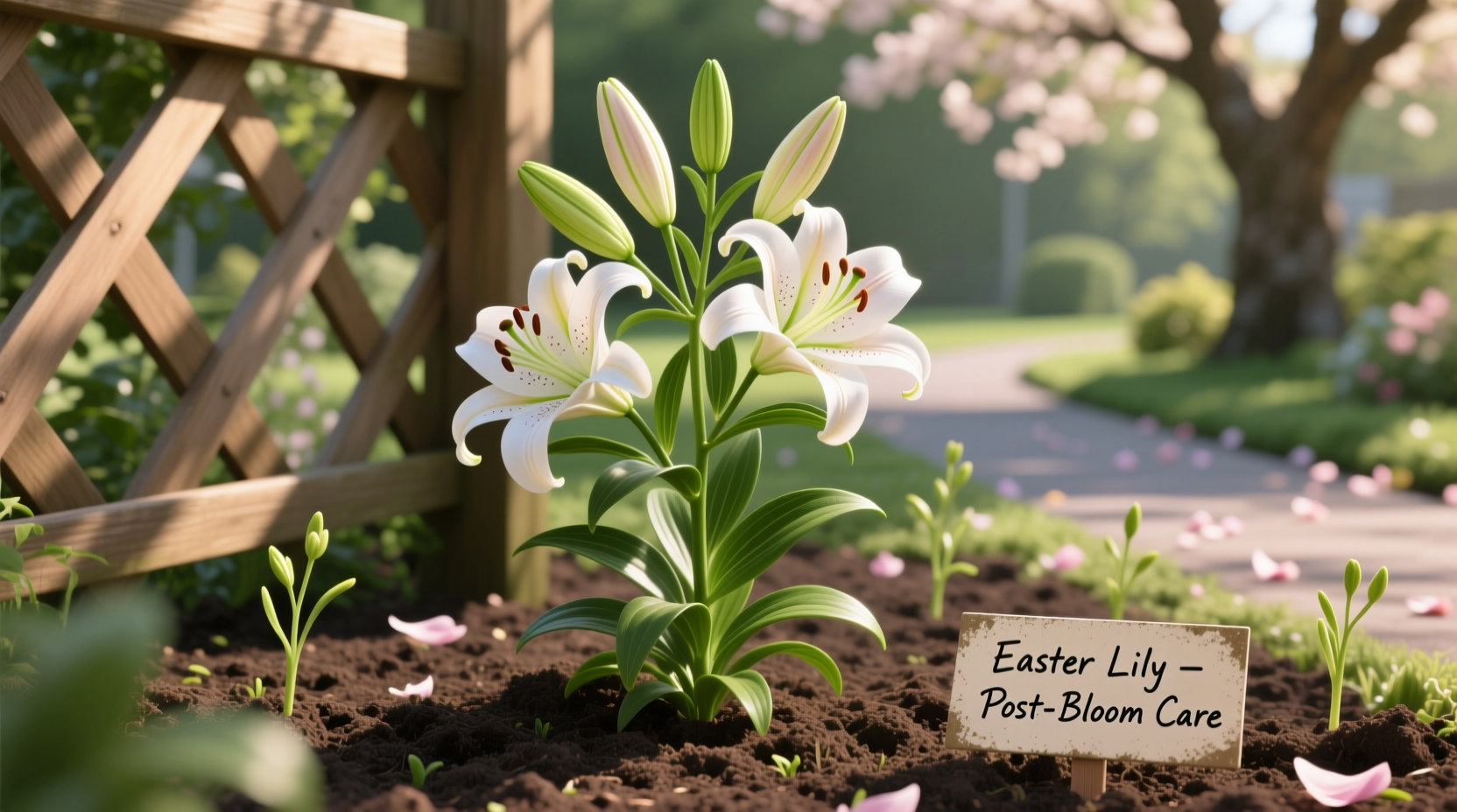 do easter lilies go outside