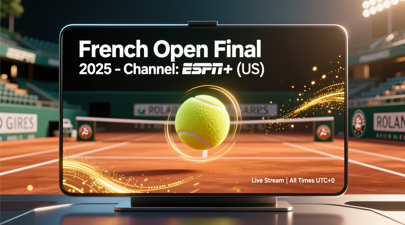 what channel is french open final on