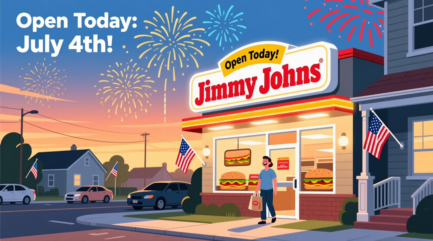 is jimmy johns open on fourth of july