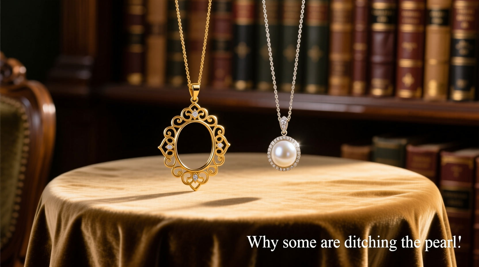 empty pendant setting vs pearl pendant why are some people ditching the pearl