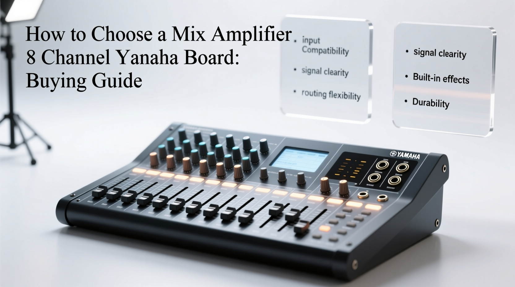 mix amplifier 8 channel yamaha bord