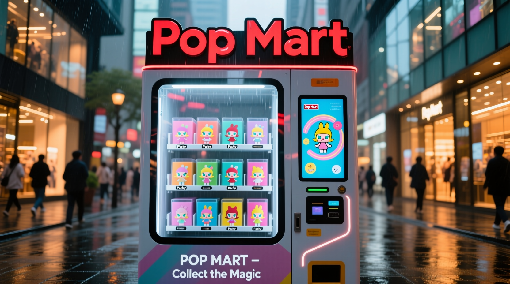 where is the pop mart vending machine