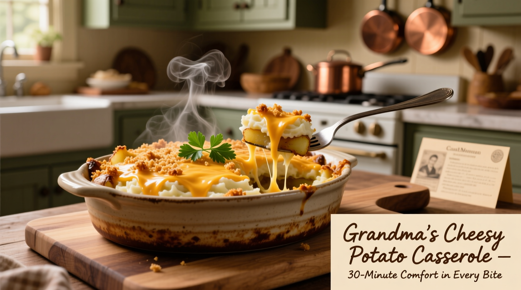 recipe for cheesy potato casserole