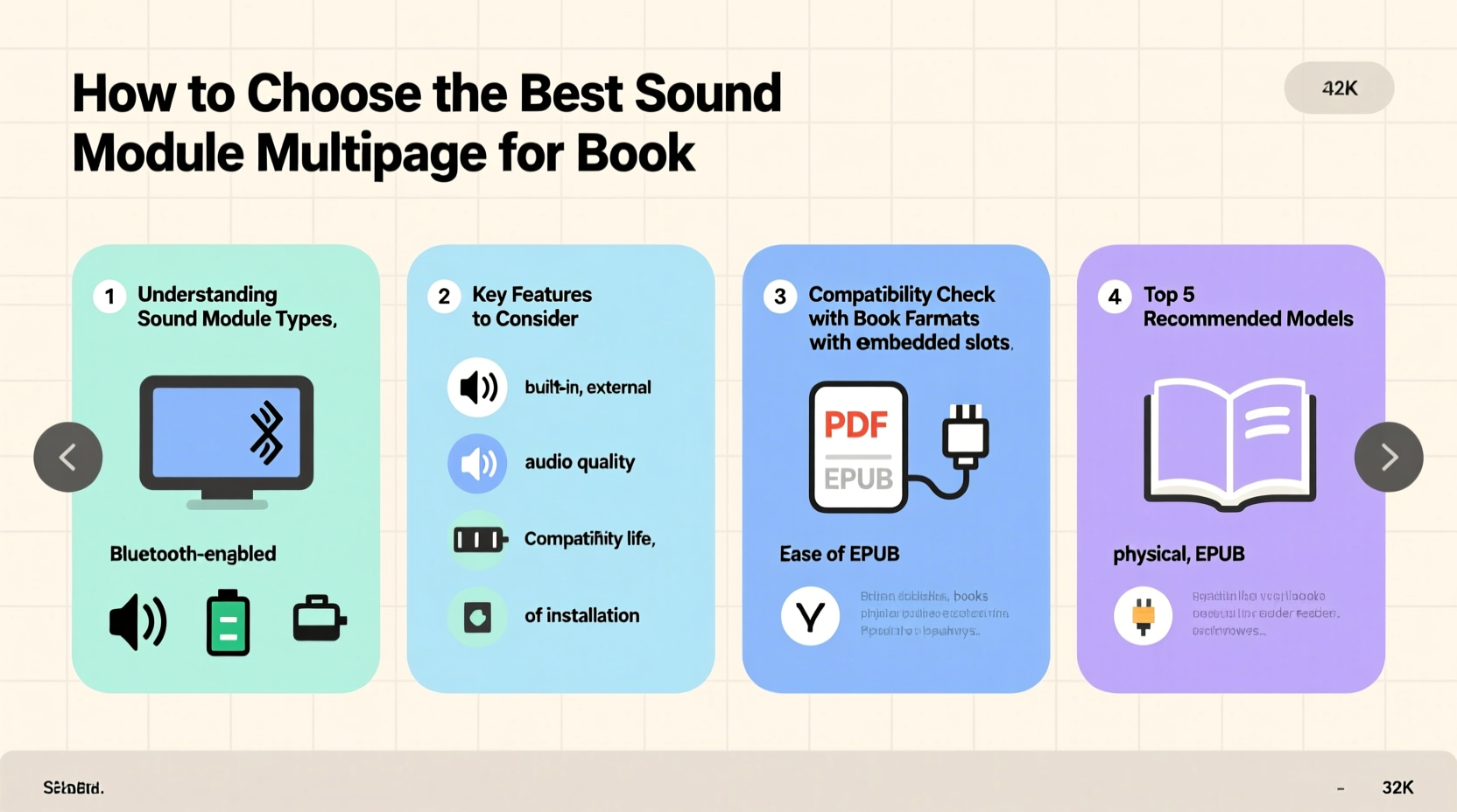 sound module multipage for book