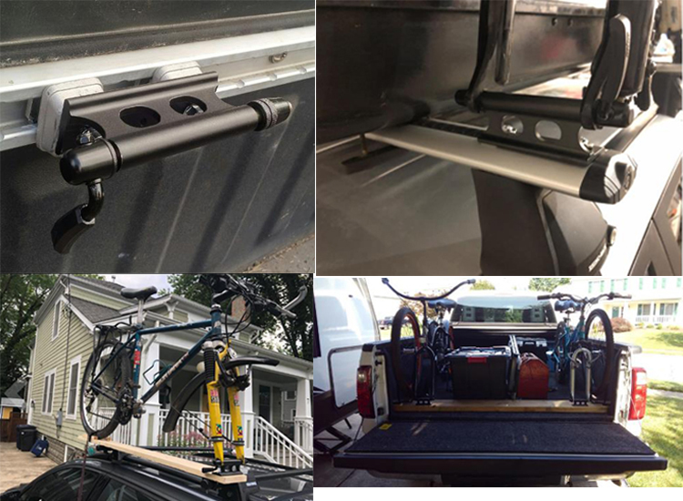Alloy Quick Release Fork Mount Bike Block 9x100mm Truck Bed Storage