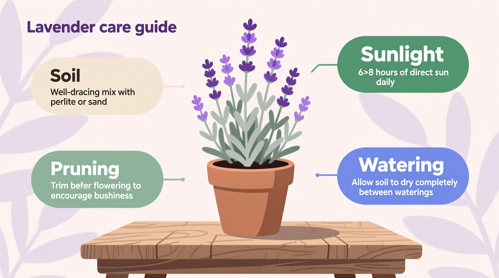 how to care for potted lavender
