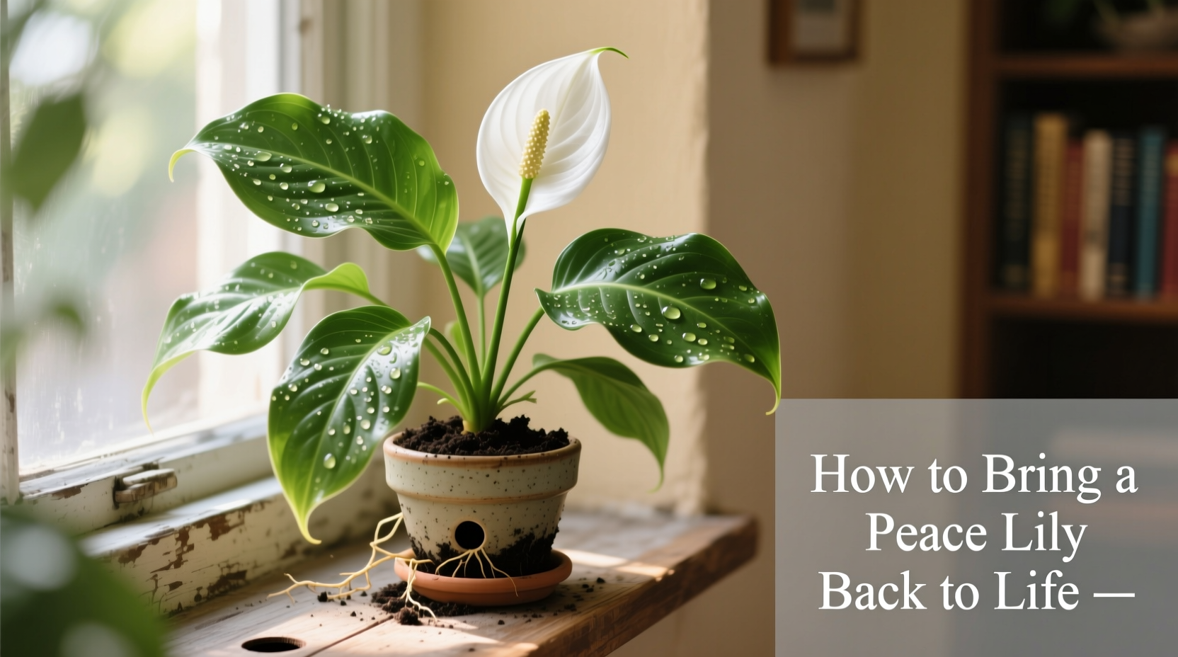 how to bring peace lily back to life