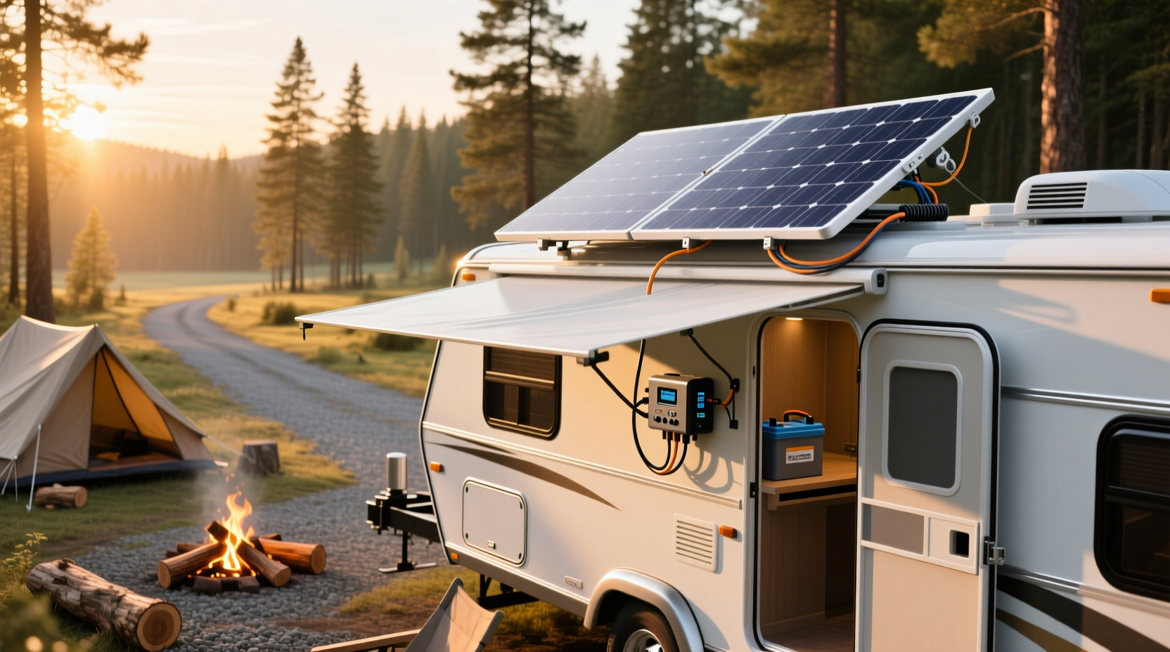 100w rv solar panel guide rigid vs flexible vs bifacial
