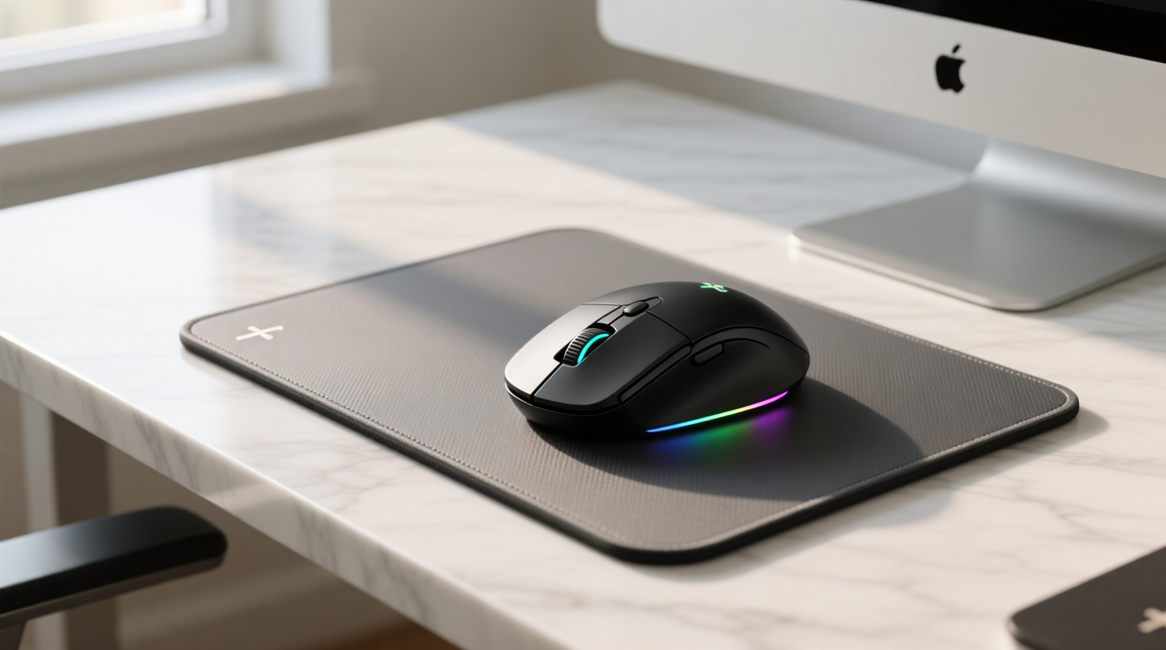 mouse pad with mouse