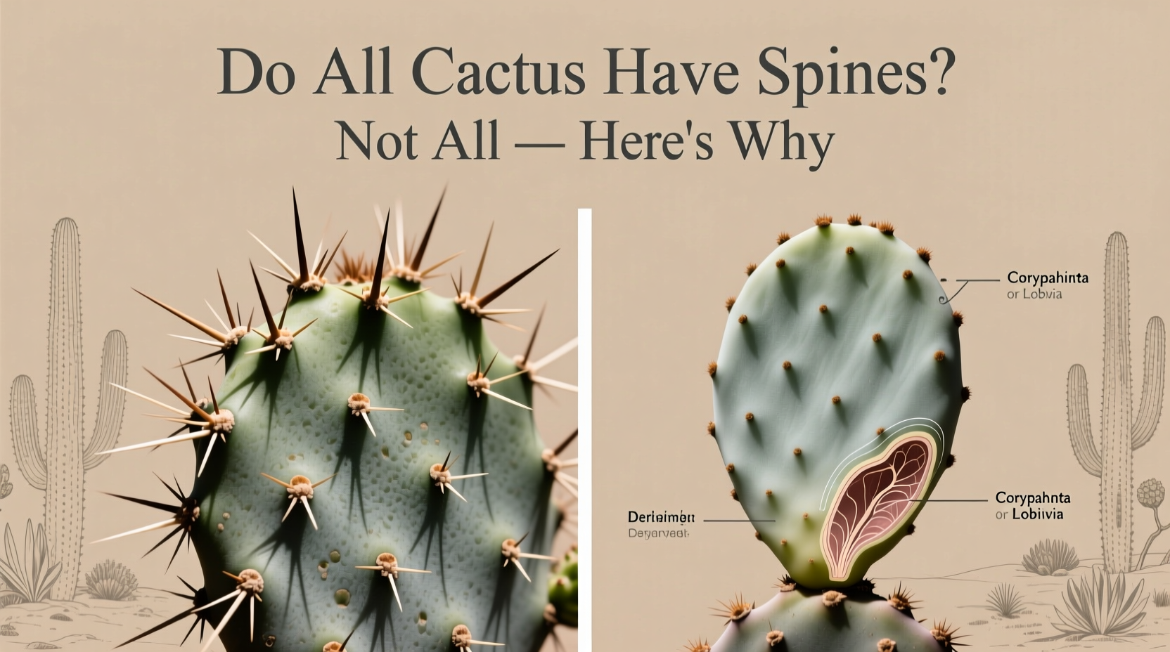 do all cactus have spines