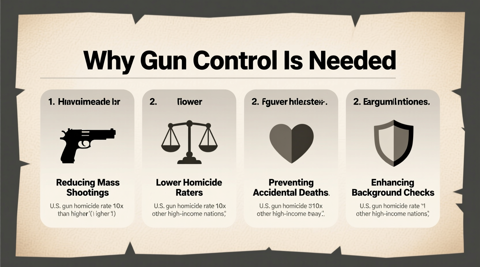 why is gun control needed arguments evidence